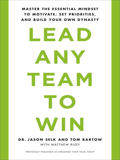 Title details for Lead Any Team to Win by Jason Selk - Available
